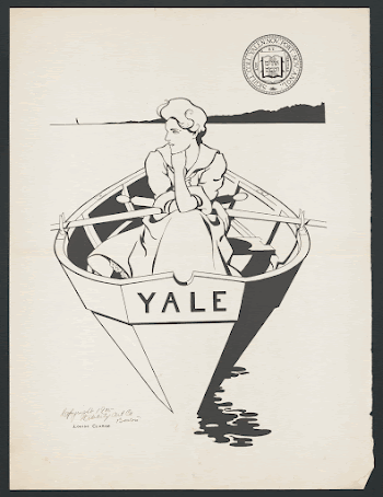 [Girl in rowboat, Yale University] | Free Photo - rawpixel