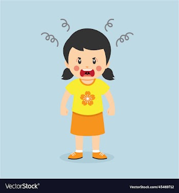 girl is angry
