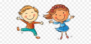 Girl Learning Cliparts - Kids Dancing Drawing