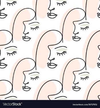 girl logo one line