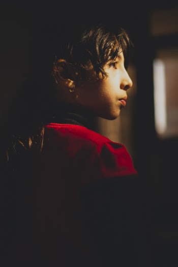 Girl Looking To Her Side