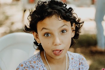Girl Making Facial Gesture