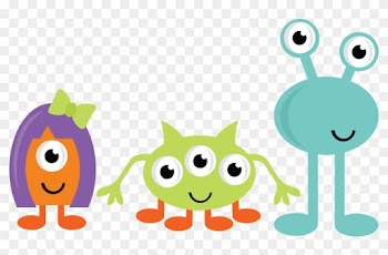 Girl Monster Clipart - Cute Monsters Clipart