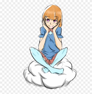 Girl On A Cloud~ By Deiteo - Sitting