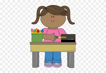 Girl Pencil Monitor Clip Art - Clipart Girl