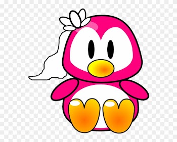 Girl Penguins Clipart - Draw A Baby Penguin
