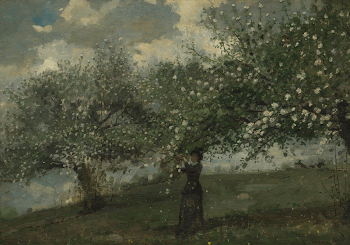 Girl Picking Apple Blossoms (1879) | Free Photo - rawpixel