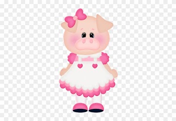 Girl Pig Clip Art - Girl Pig Clipart
