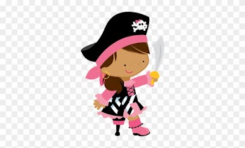 Girl Pirate Clipart, Free Girl Pirate Clipart Image - Peg Leg Pirate Girl