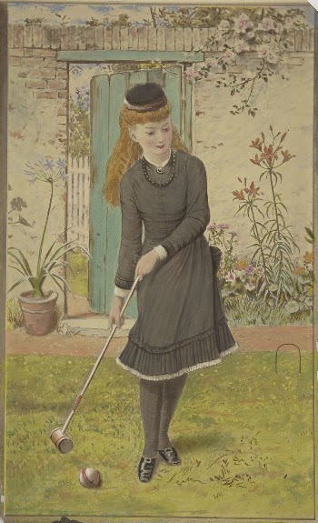 Girl Playing Croquet | Free Photo - rawpixel