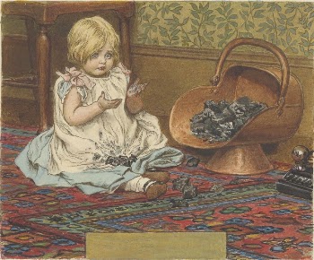 Girl Playing with Coal | Free Photo - rawpixel