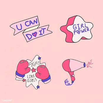 Girl power badge design | Free stock vector - 681580