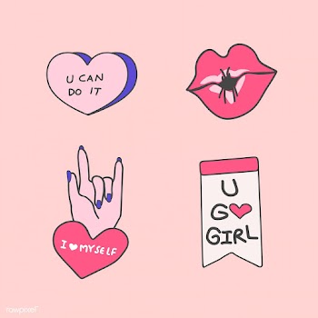 Girl power badge design | Free stock vector - 681588