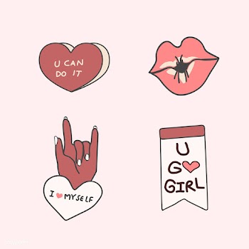 Girl power badge design | Free stock vector - 681589