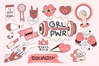 Girl power badge design | Free stock vector - 681591