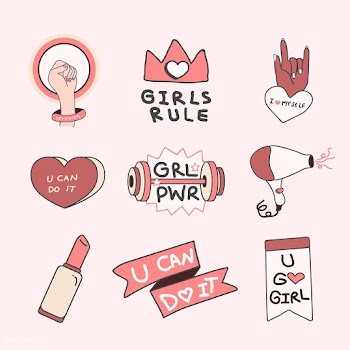 Girl power badge design | Free stock vector - 681593