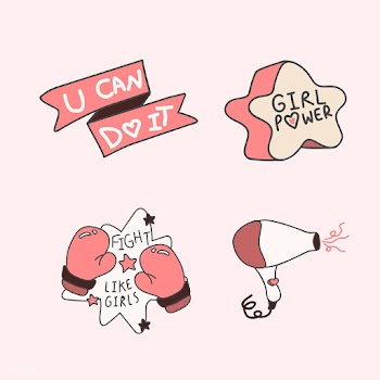 Girl power badge design | Free stock vector - 681604