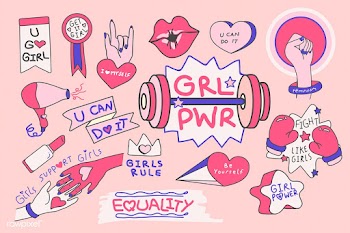 Girl power badge design | Free stock vector - 681616
