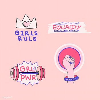 Girl power badge design | Free stock vector - 681619