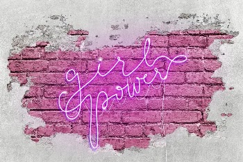 Girl power brick wall graphic | Free Photo - rawpixel
