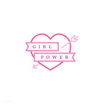 Girl power emblem badge illustration | Free stock vector - 463391