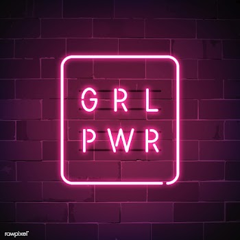 Girl power neon sign vector | Free stock vector - 537642