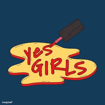 Girl Power on floral background vector | Free stock vector - 487524