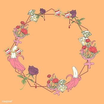 Girl Power on floral background vector | Free stock vector - 487628