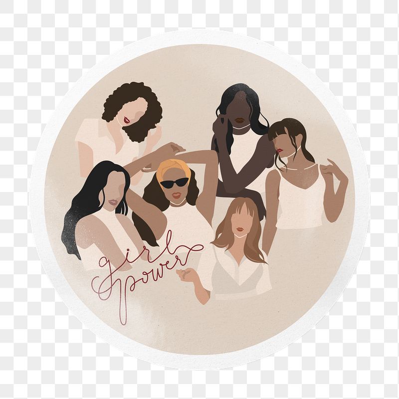 Girl Power png badge sticker | Free PNG - rawpixel