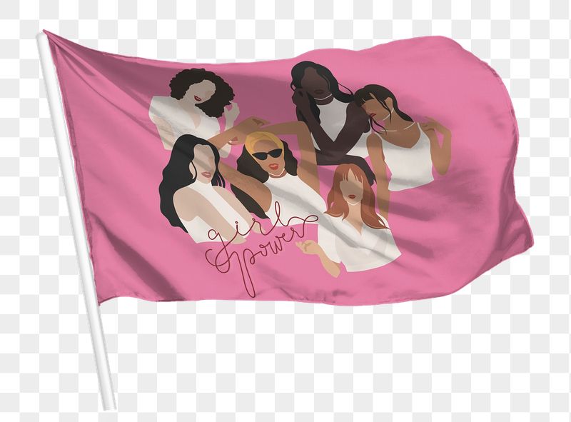 Girl power png flag waving, | Free PNG - rawpixel