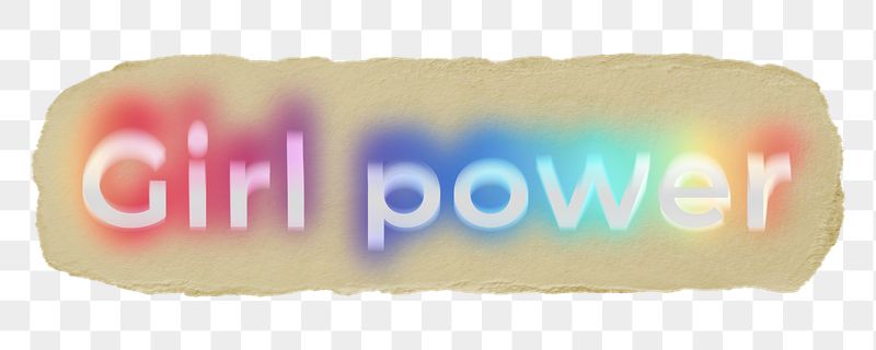 Girl power png ripped paper | Free PNG - rawpixel