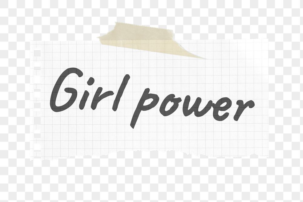 Girl power png typography sticker, | Free PNG - rawpixel