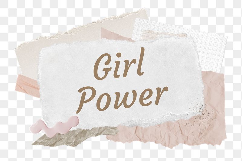 Girl power png word sticker | Free PNG - rawpixel