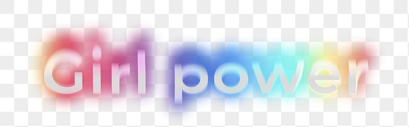 Girl power png word sticker, | Free PNG - rawpixel