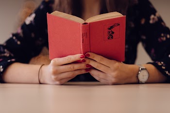 Girl reading a book