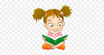 Girl Reading Cartoon Png