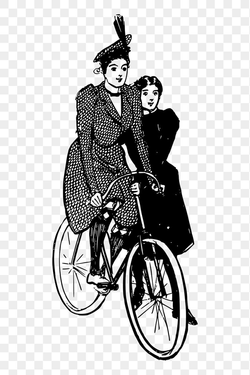 Girl riding bicycle png sticker, | Free PNG - rawpixel