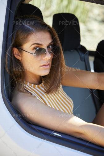 Girl Riding Shotgun