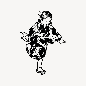 Girl running clipart, drawing illustration | Free Vector Illustration - rawpixel