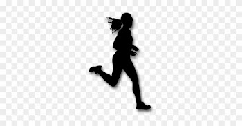 Girl Running Shadow Png