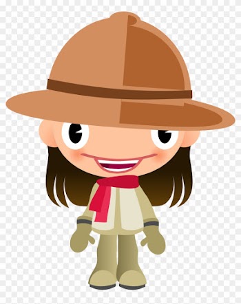 Girl - Safari Girl Clipart