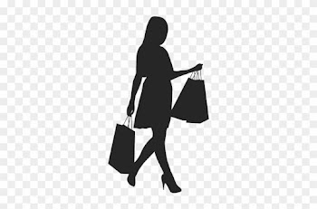 Girl Shopping Silhouette 5 By Vexels - Girl Shopping Silhouette Png