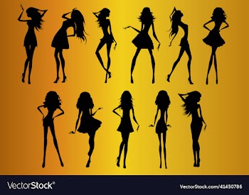 girl silhouettes