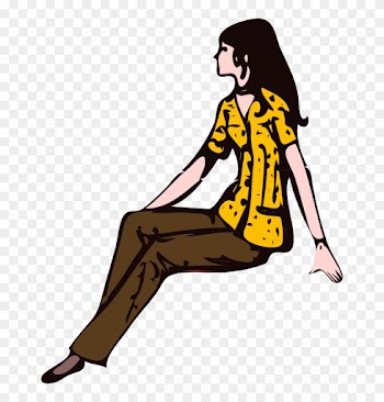 Girl Sitting Clipart