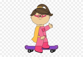 Girl Skateboard Clipart Clip Art Library - Feeling Faces For Preschool