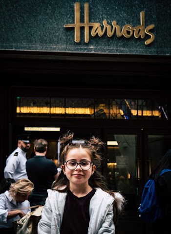 Girl Smiling Near Harrods