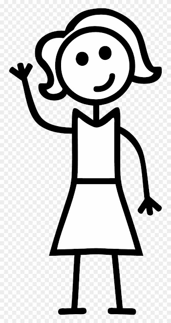 Girl Stick Figure Clip Art - Girl Stick Figure Drawing