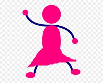 Girl Stick Figure Clip Art - Stick People Clip Art