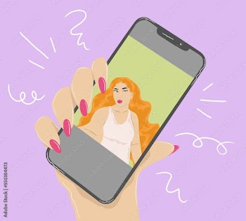 Girl taking a selfie