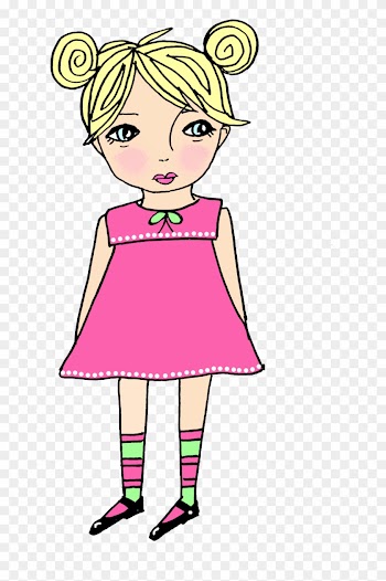 Girl Thinking Clipart